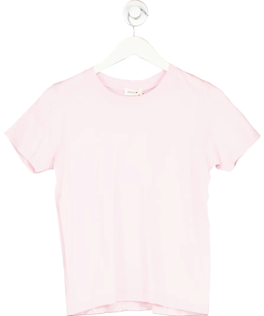 American Vintage Pink  T-shirt In Cherry Blossom UK M