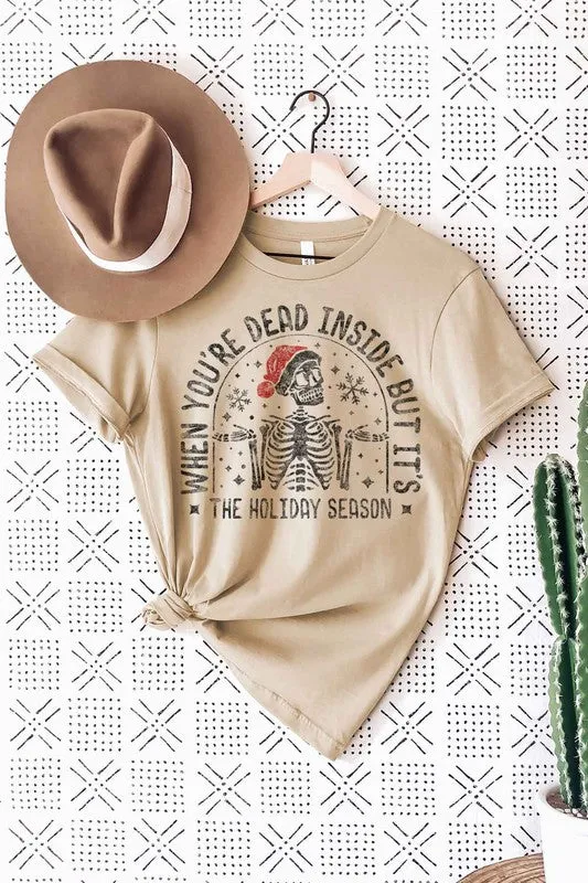 Christmas Skeleton Graphic Tee / T-Shirt
