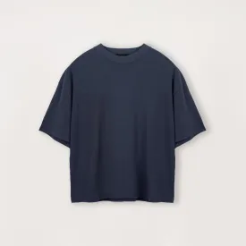 Cropped T-Shirt - Navy