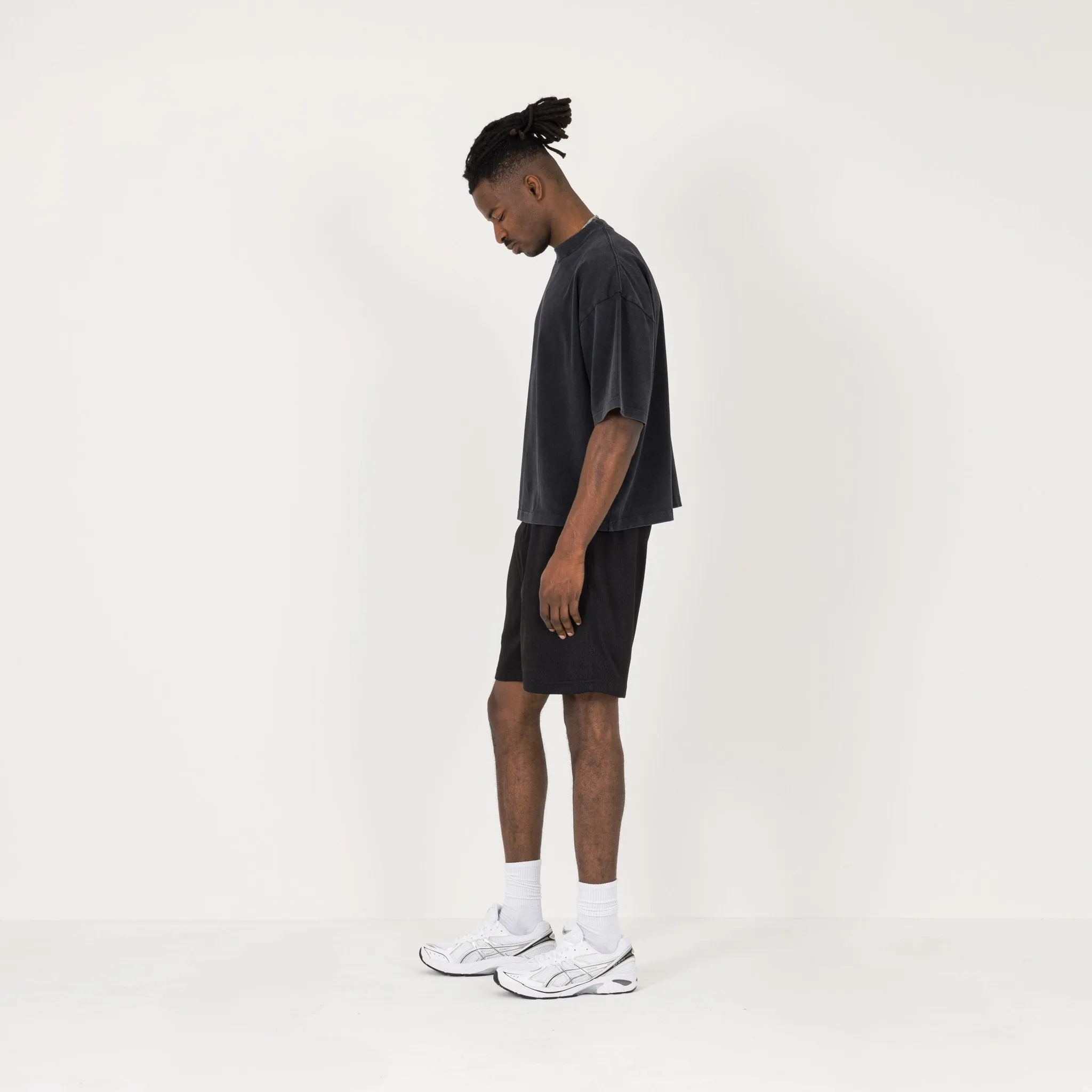 Cropped T-Shirt - Vintage Black