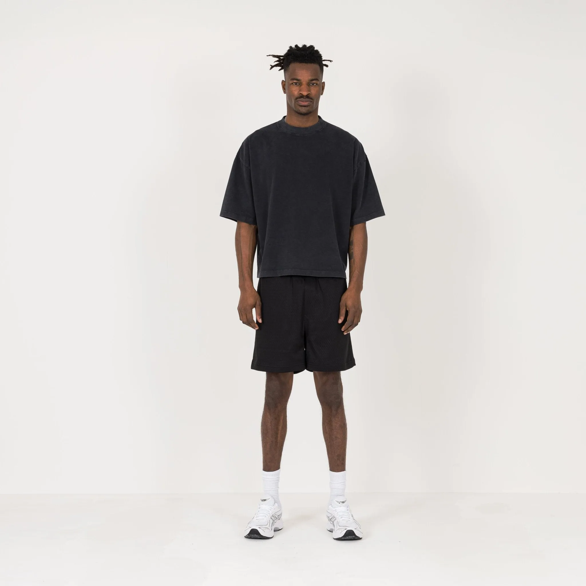 Cropped T-Shirt - Vintage Black