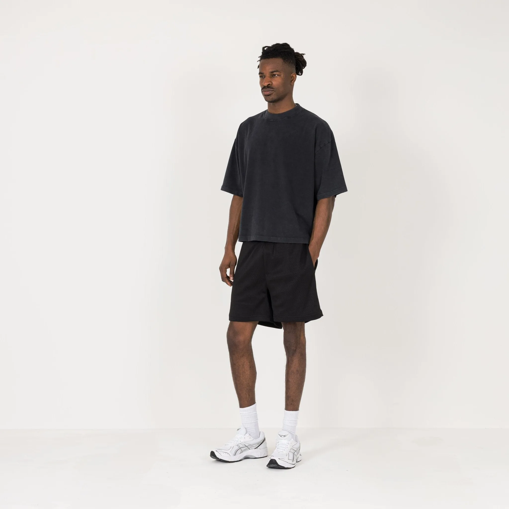 Cropped T-Shirt - Vintage Black