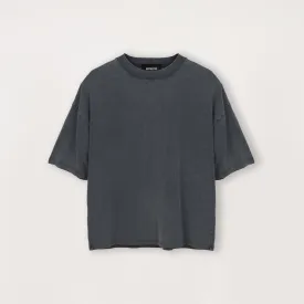 Cropped T-Shirt - Vintage Black