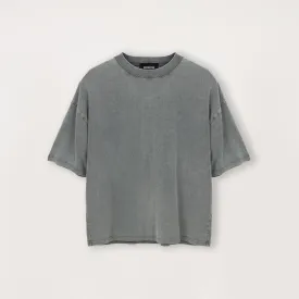 Cropped T-Shirt - Vintage grey