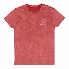 Dynasty Emblem Embroidered Denim T-Shirt
