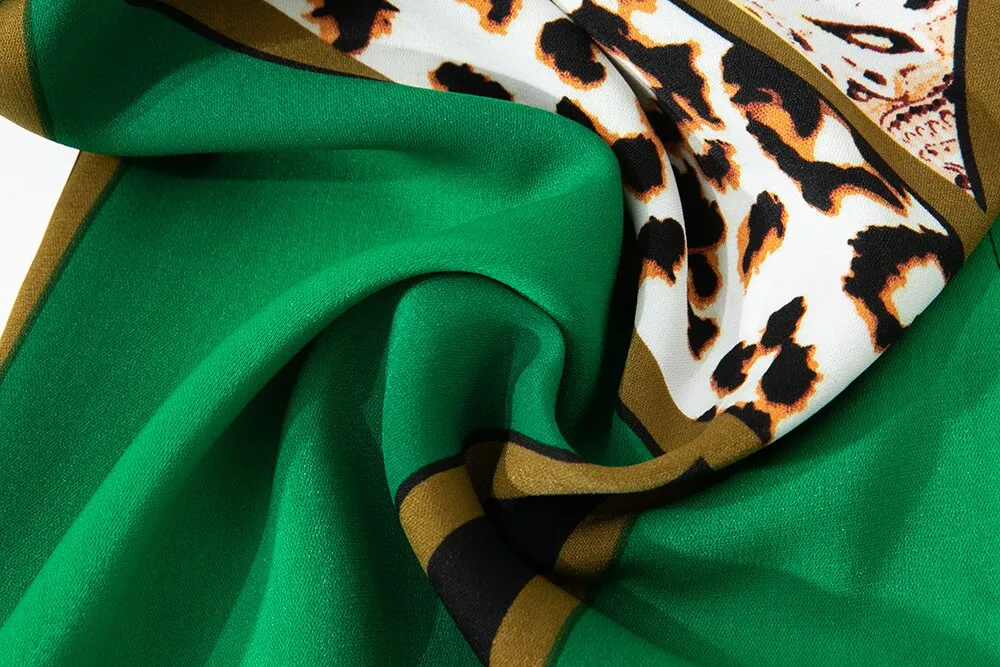 Eleanor Colorblock Leopard Print Shirt