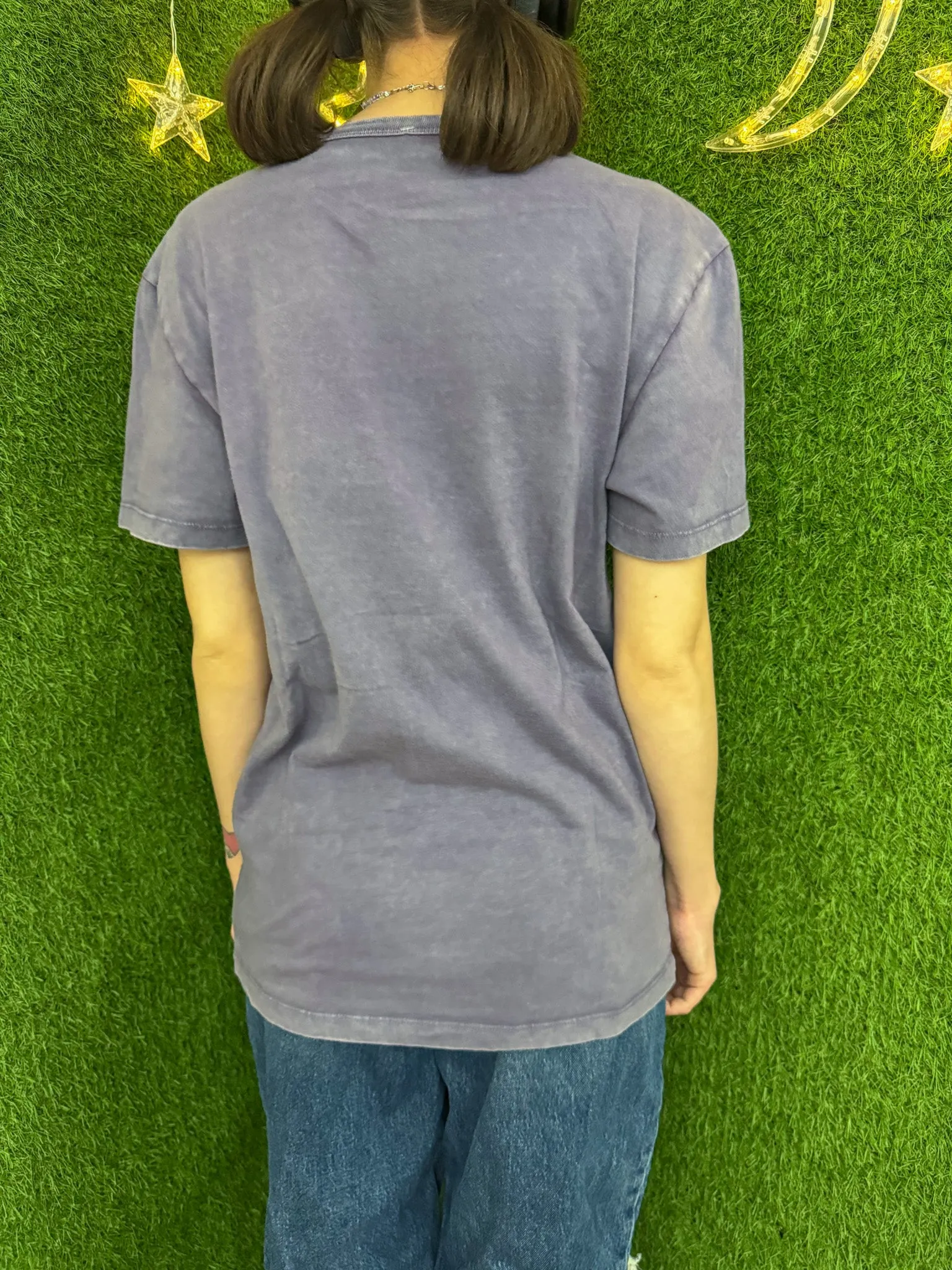Floral American Eagle Purple T-Shirt S