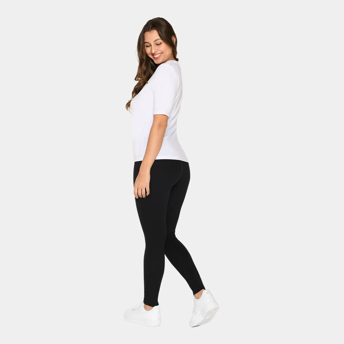 Hvid bambus t-shirt slim fit