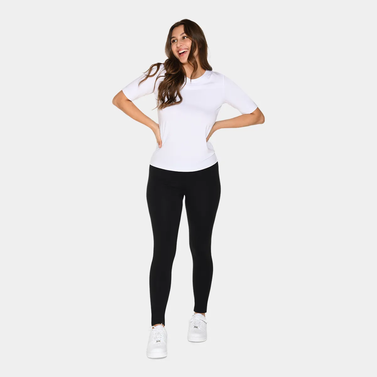 Hvid bambus t-shirt slim fit