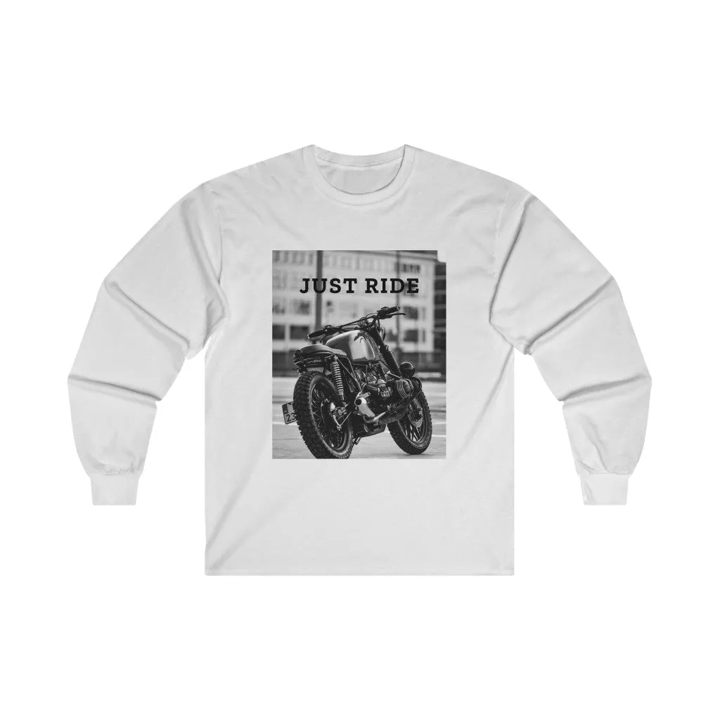 Men's Motorcycle Graphic Long Sleeve Tee