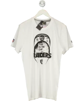 New Era White Nfl Cap Classic Raiders T-shirt UK M
