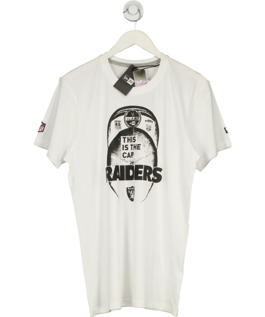 New Era White Nfl Cap Classic Raiders T-shirt UK M