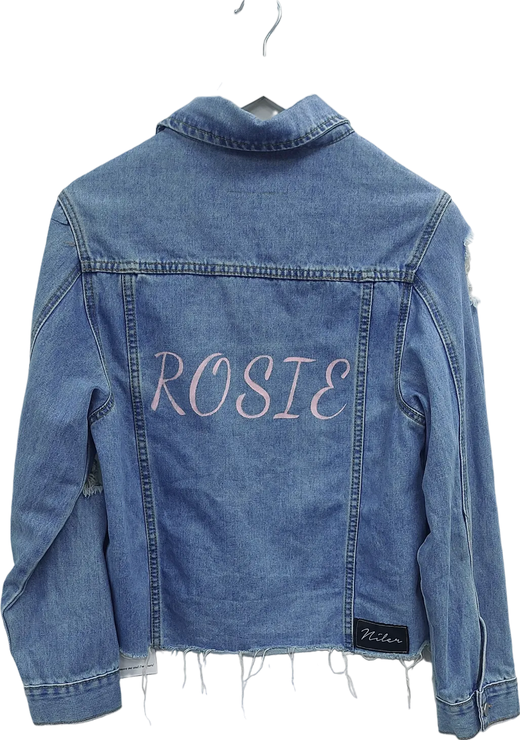 Niler Blue Rosie Personalised Denim Shirt UK S