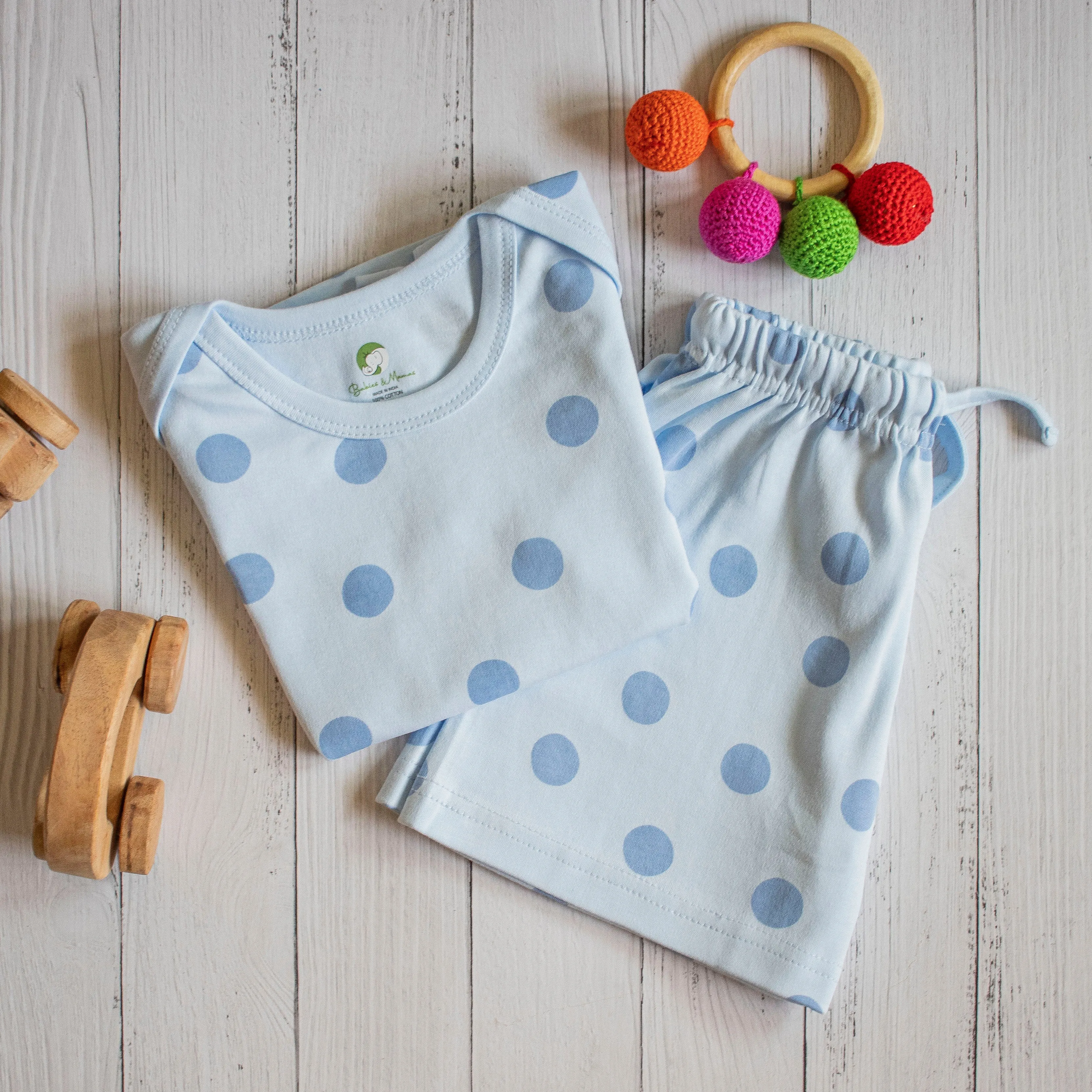 Polka Dot T-Shirt With Shorts