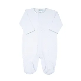 Sage Polka Dot Pima Footie