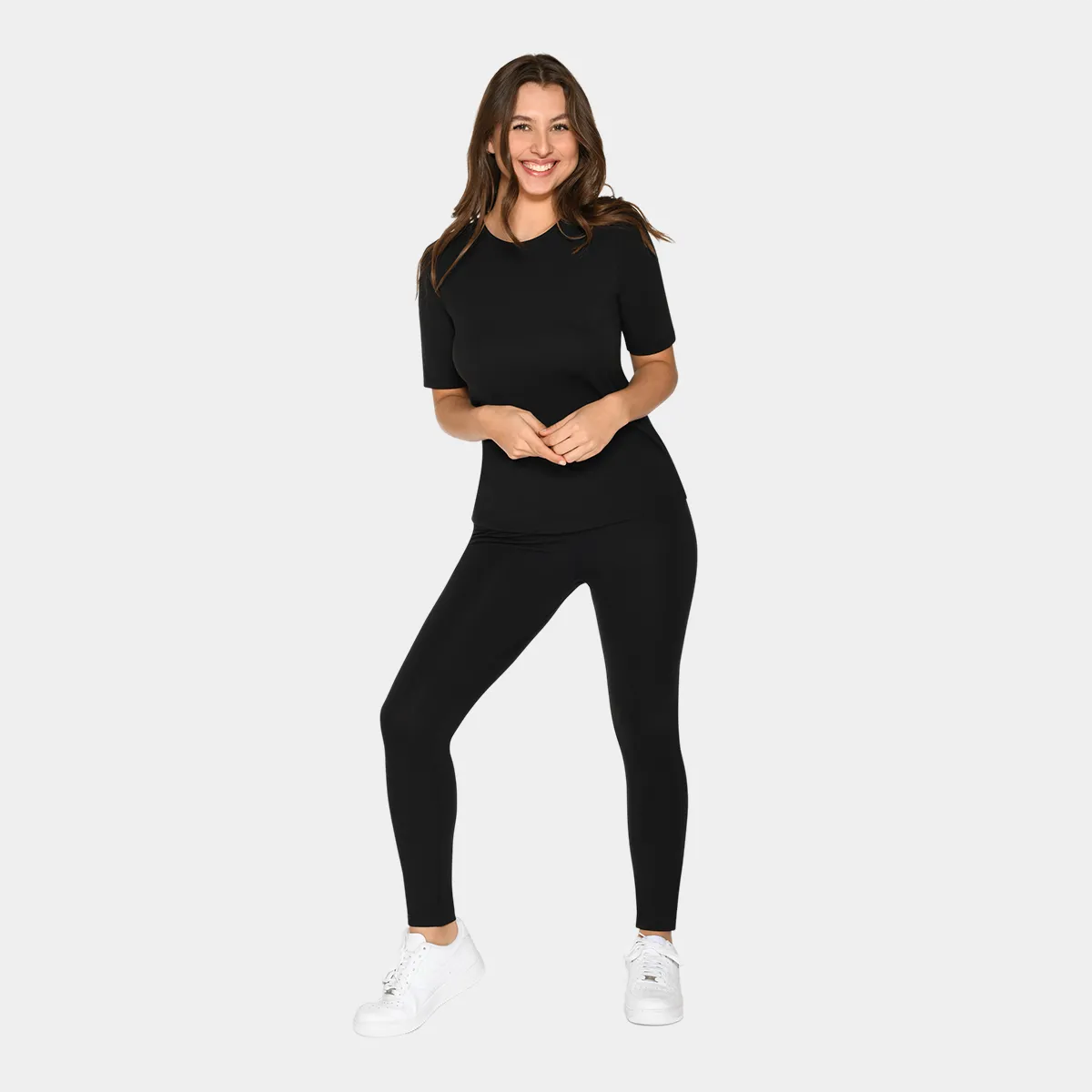 Sort bambus t-shirt slim fit
