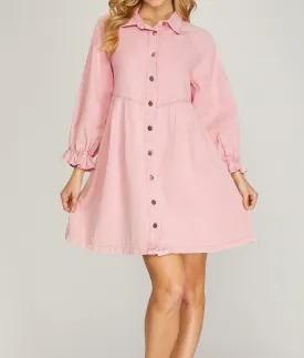 Stop Loving You Denim Dress